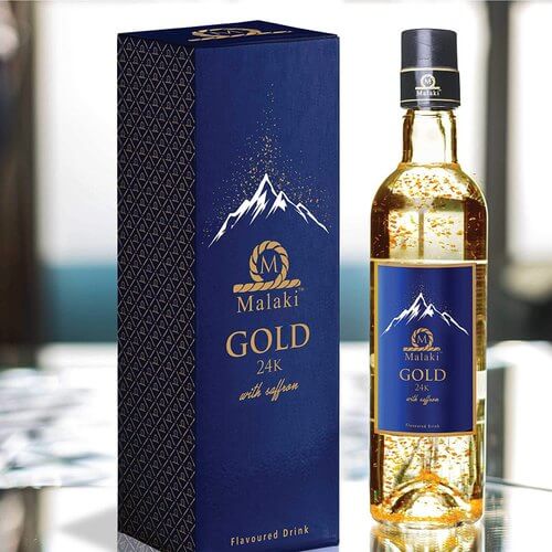 Malaki 24k Gold With Saffron Flavored Water