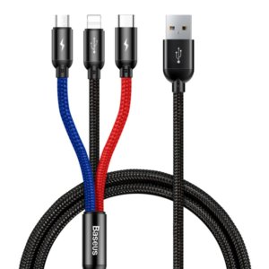 Baseus 3-in-1 Cable ( MICRO+LIGHTNING +TYPE C)