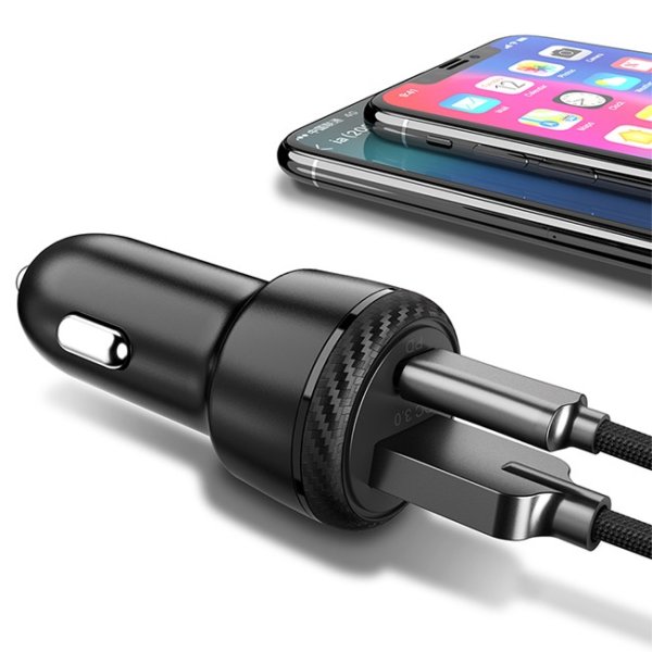 MCDODO PD+QC3.0 DUAL OUTPUT QUICK CHARGE CAR CHARGER- CC597