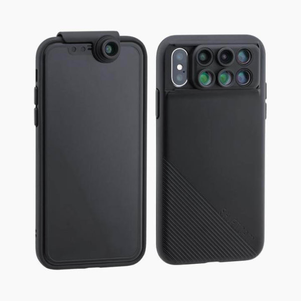 6-in-1 MultiLens Case with Front Facing Lens for iPhone Xs