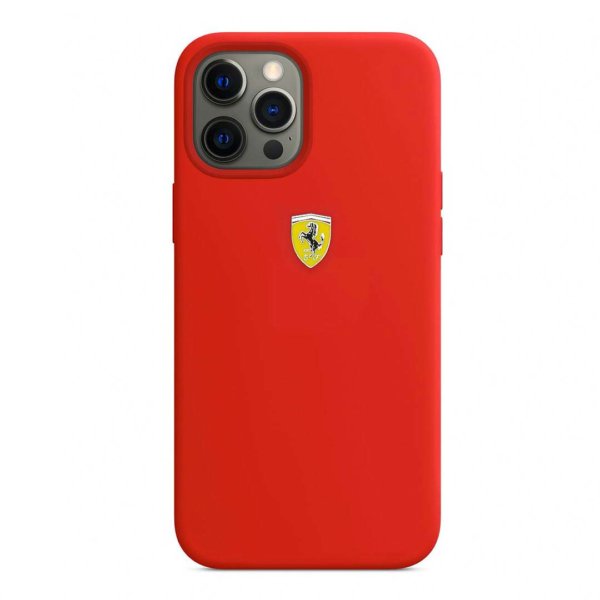 Ferrari Apple iPhone Silicone Velvet Touch For iphone 12 Series